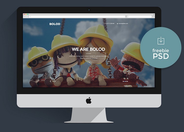Bolod One Page PSD Template